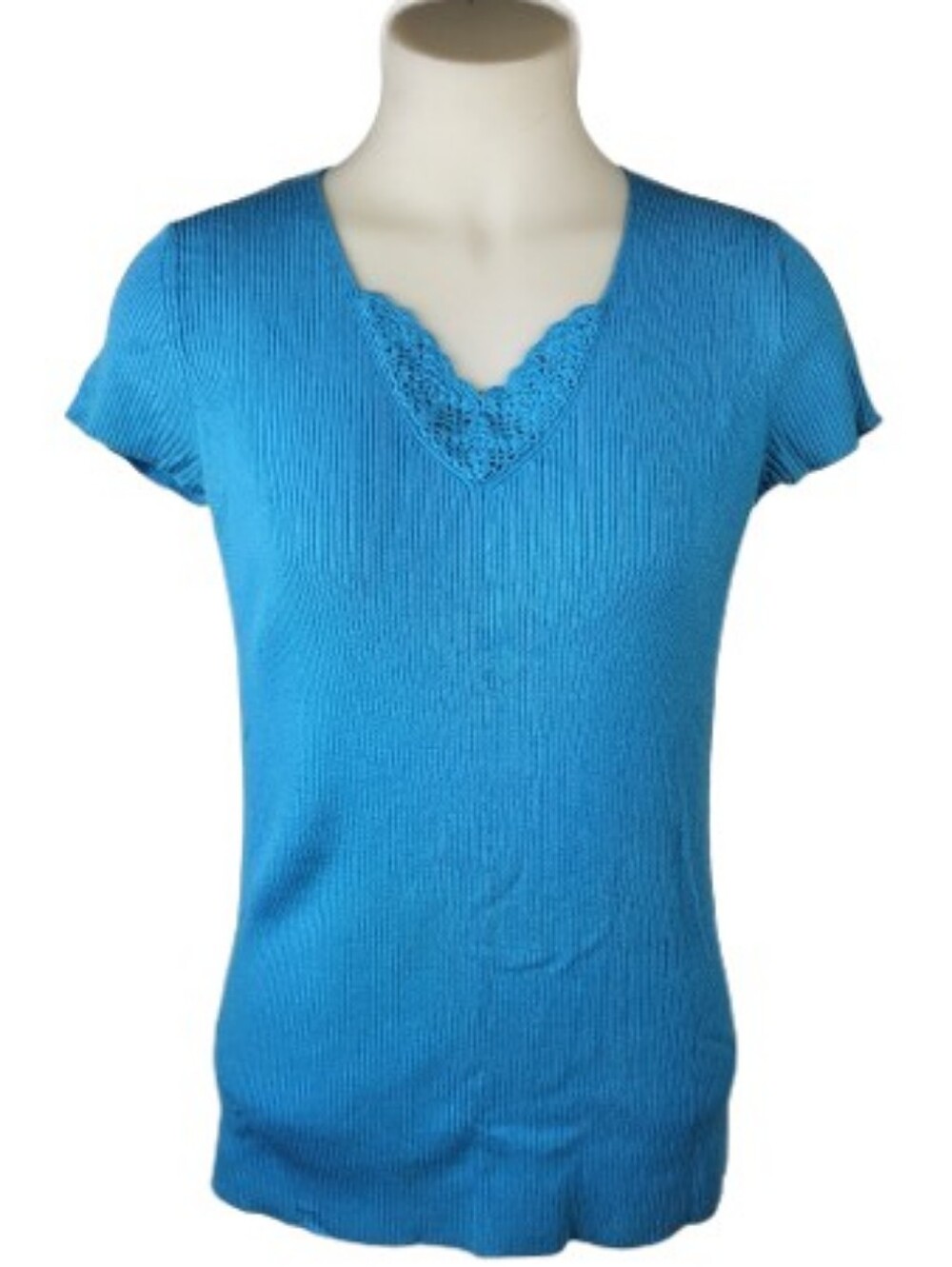 White Stag Blue Stretch Top Sz M